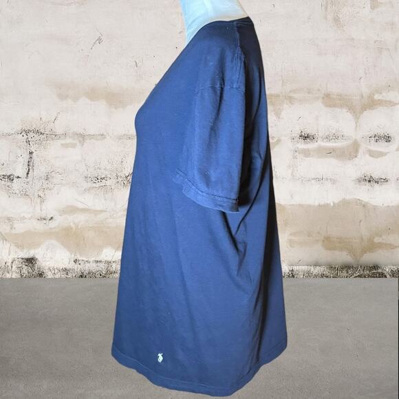 Polo Ralph Lauren NWOT Women's Navy V-Neck Logo T-Shirt-Size Medium - Picture 2 of 4